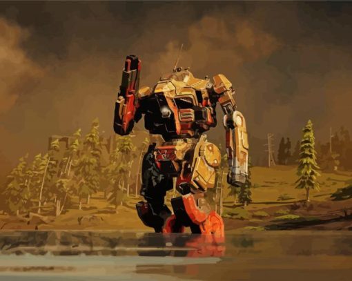 Battletech Heavy Metal paint by number