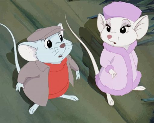 Bernard And Bianca Rescuers Disney paint by number