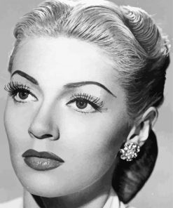 Black And White Lana Turner paint by number