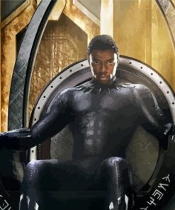 Black Panther Black Superheroes paint by number