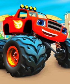 Blaze And The Monster Machines Animated Series paint by number