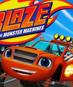 Blaze And The Monster Machines Animation paint by number