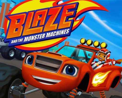 Blaze And The Monster Machines Animation paint by number