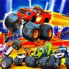 Blaze And The Monster Machines Cartoon paint by number