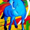 Blue Horse Art paint by number