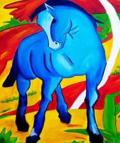 Blue Horse Art paint by number