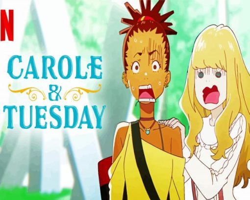 Carole And Tuesday Anime Poster paint by number