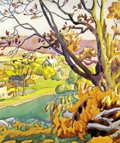 Charles Burchfield Landscape paint by number