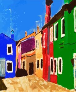 Colorful Scenes Of Venice paint by number