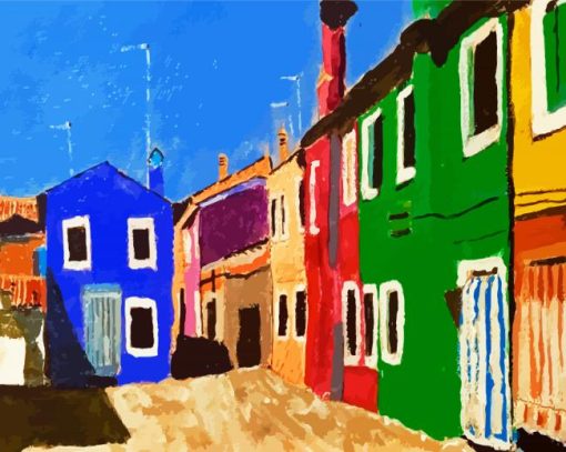 Colorful Scenes Of Venice paint by number