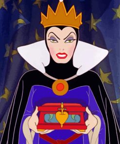 Evil Queen Disney Princess paint by number