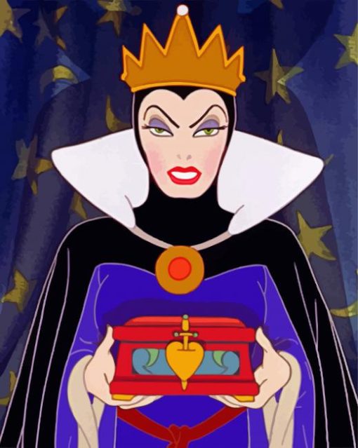 Evil Queen Disney Princess paint by number