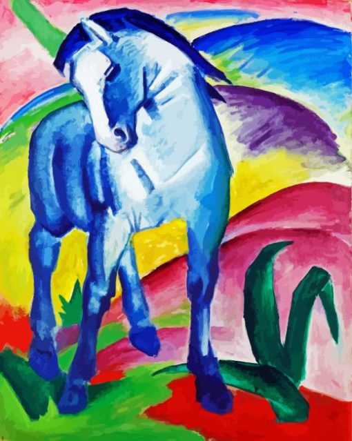 Franz Marc Blue Horse paint by number