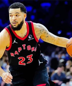 Fred VanVleet Toronto Raptors Basketball paint by number