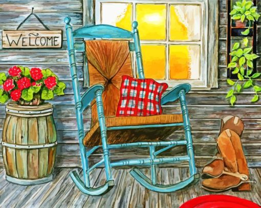 Front Porch By Tracy Miller paint by number