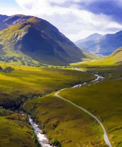 Glencoe Scotland paint by number