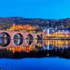 Heidelberger Bridge At Night paint by number