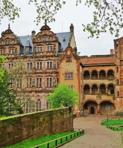 Heidelberger Palace Germany paint by number