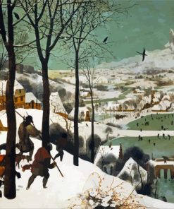 Hunters In The Snow By Pieter Bruegel paint by number