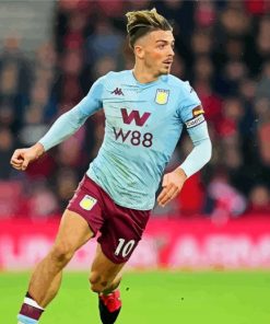 Jack Grealish Aston Villa paint by number