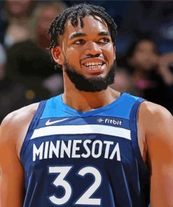 Karl Anthony Towns Minnesota paint by number