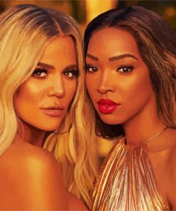 Khloe Kardashian And Malika Haqq paint by number