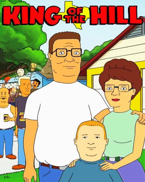 king Of The Hill Movie Poster paint by number