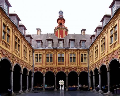 La Vieille Bourse Lille paint by number