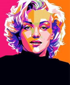 Marilyn Monroe Actress Pop Art paint by number