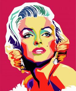 Marilyn Monroe Pop Art paint by number