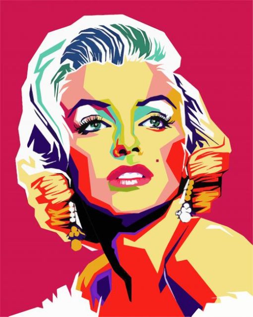 Marilyn Monroe Pop Art paint by number