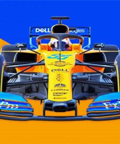 Mclaren Formula 1 Car paint by number