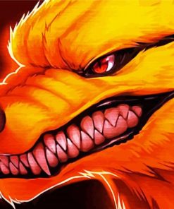 Nine Tailed Fox Kurama Naruto paint by number