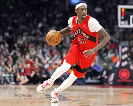 Pascal Siakam Toronto Raptor paint by number