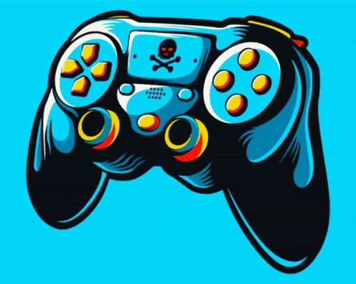 Playstation Controller Art paint by number