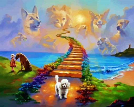 Rainbow Bridge Art paint by number