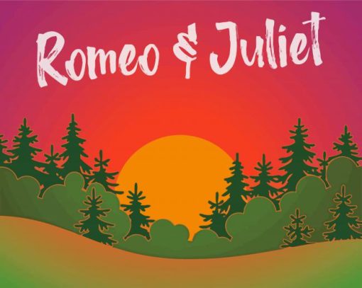 Romeo And Juliet Illustrtaion paint by number