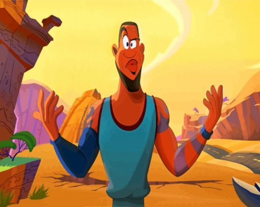 Space Jam Character paint by number