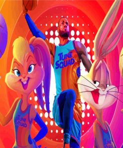 Space Jam Movie paint by number