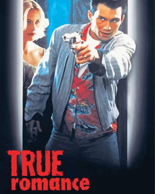 True Romance Movie Poster paint by number