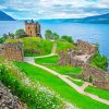 Urquhart Castle Scotland paint by number