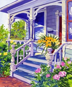 Victorian Front Porch By Audrey Peaty paint by number