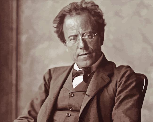 Vintage Gustav Mahler paint by numbers