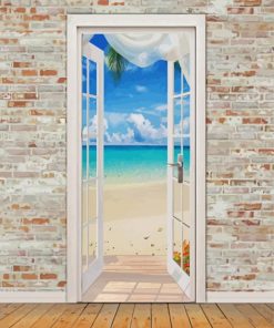 White Door To The Beach paint by number