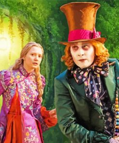 Alice Through The Looking Glass Movie Characters paint by number