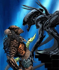 Alien Vs Predator Art paint by number