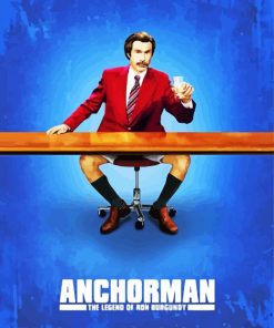 Anchorman Poster paint by number