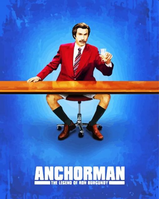 Anchorman Poster paint by number