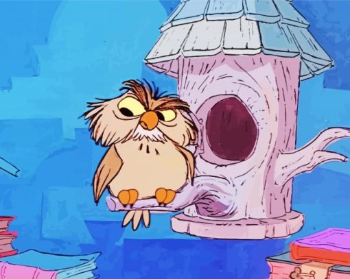 Archimedes Owl paint by number