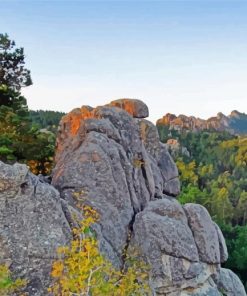 Black Hills Mountains View paint by number